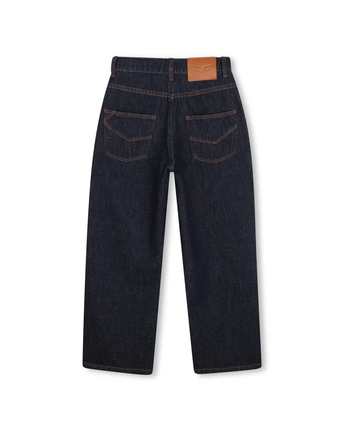 Детские джинсы для девочек с широкой штаниной Vaquero Azul Zadig & Voltaire, Azul — фото 3