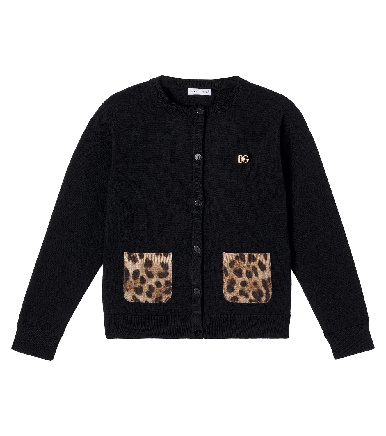 Кардиган из шерсти Dolce&Gabbana Kids, черный