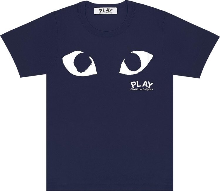 

Футболка Comme des Garçons PLAY Eyes Logo Short-Sleeve Tee 'Navy', синий