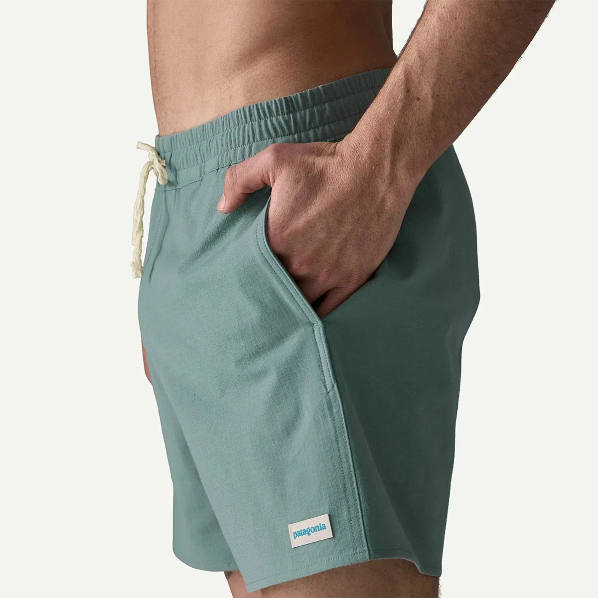 Мужские шорты с эластичным поясом Home Waters Volley Short Patagonia, Blue Sage — фото 4