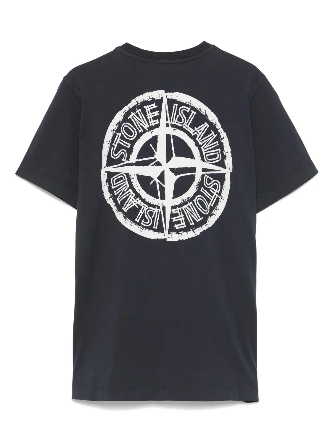Футболка из хлопка Stone Island, темно-синий — фото 3