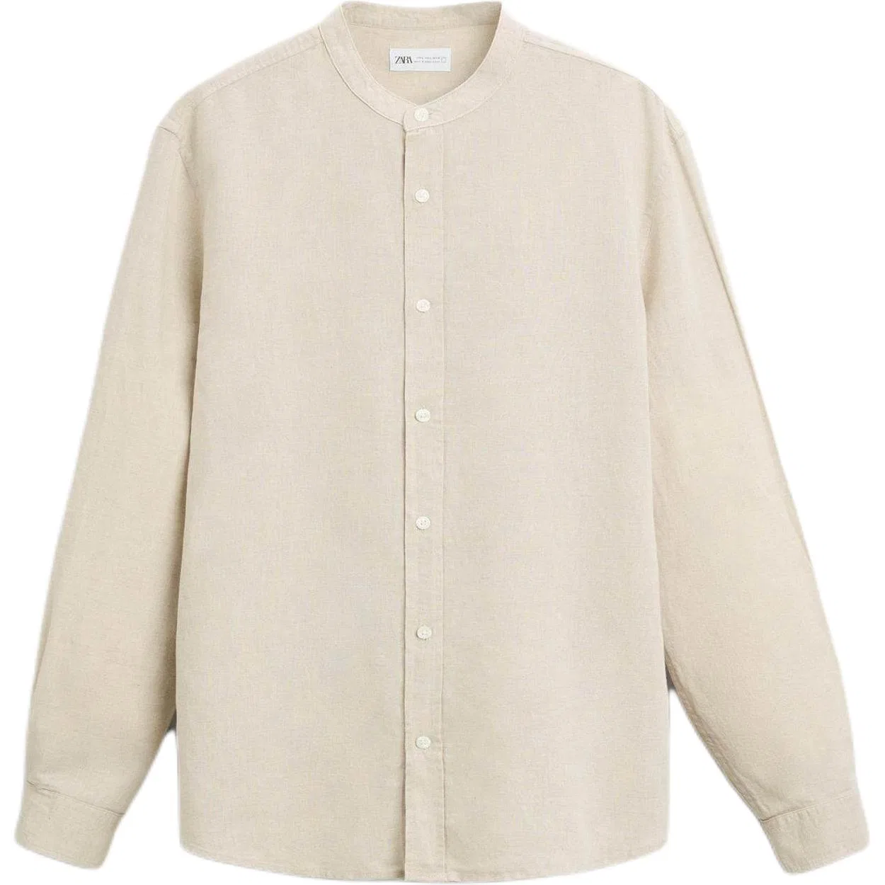 Мужская рубашка ZARA, Бежевый