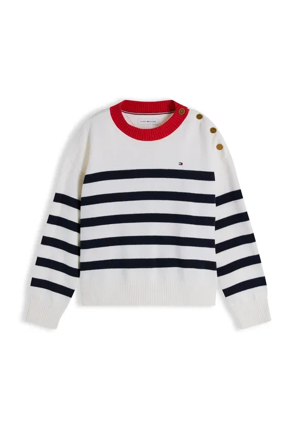 Свитер Striped Tommy Hilfiger Ivory, слоновая кость — фото 4