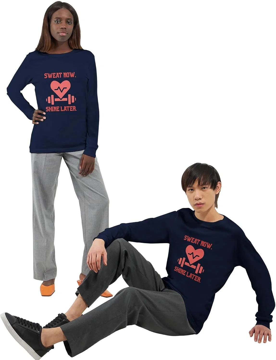 Футболка с длинным рукавом Premium Unisex, Natural — фото 2
