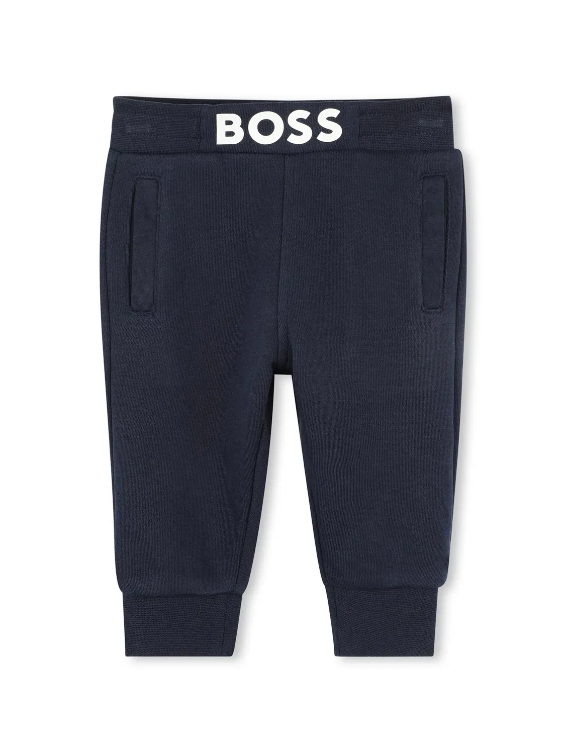 Спортивные брюки с логотипом BOSS, темно-синий