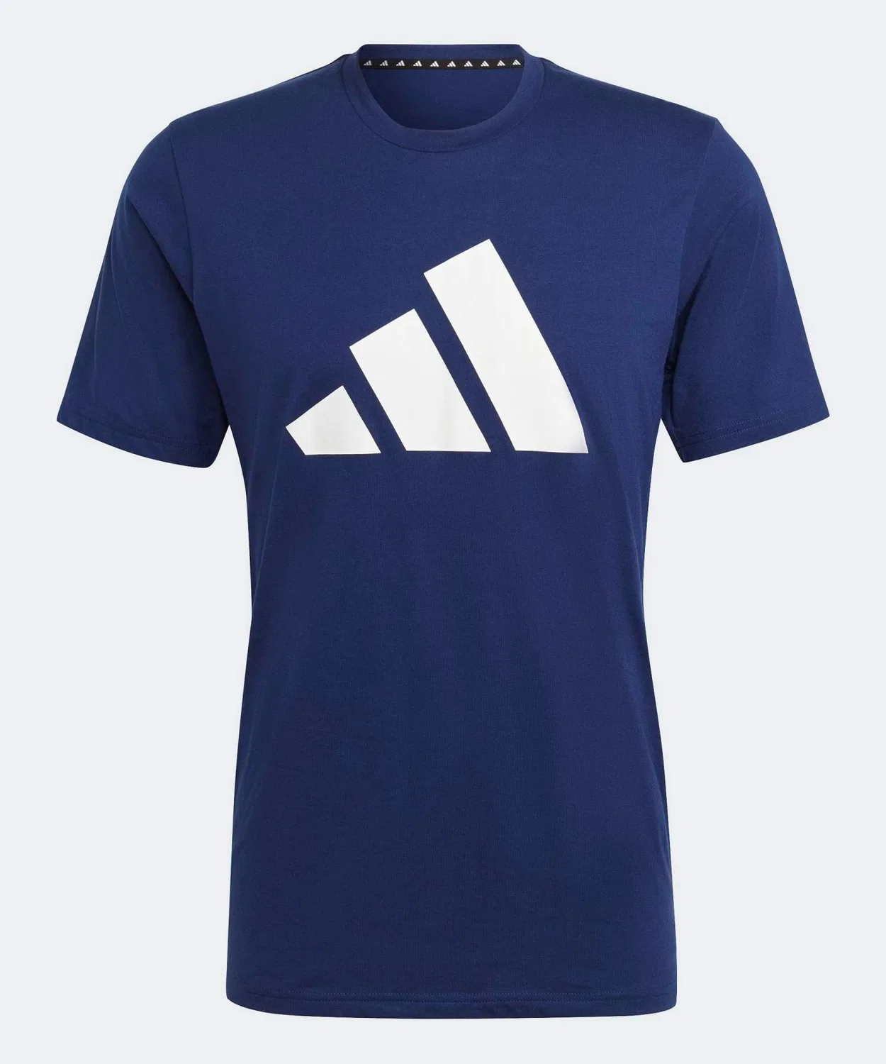 Мужская футболка с коротким рукавом и принтом Train Essentials Feelready Logo Adidas, Blue