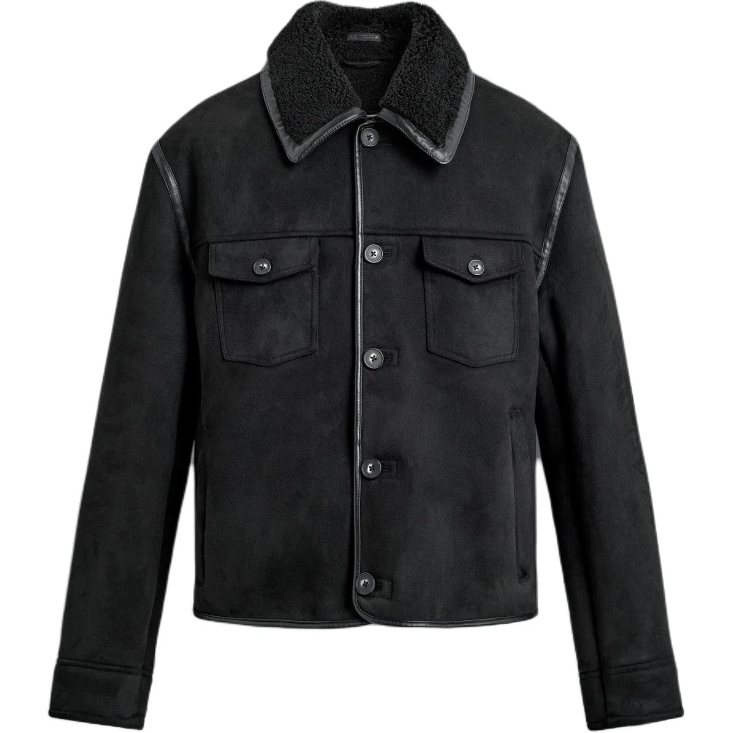Мужское пальто ZARA, Черное