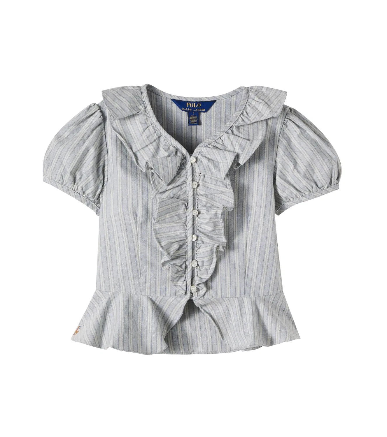 Рубашка хлопковая Polo Ralph Lauren Kids, синий