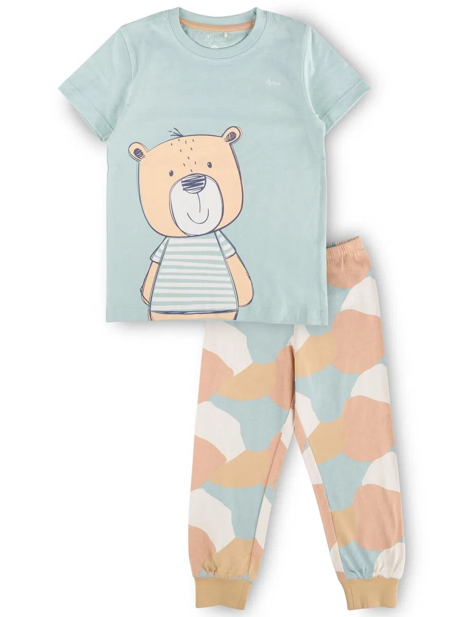 Пижама SIGIKID 'Pyjama Kinder Schlafanzug' светло-голубого цвета
