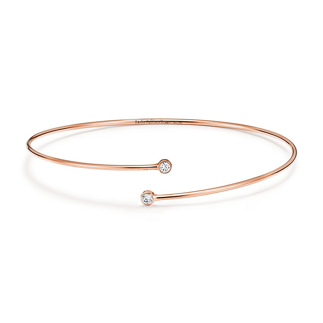 

Браслет Tiffany & Co. Elsa Peretti Diamond Hoop Single-row, розовое золото/бриллиант