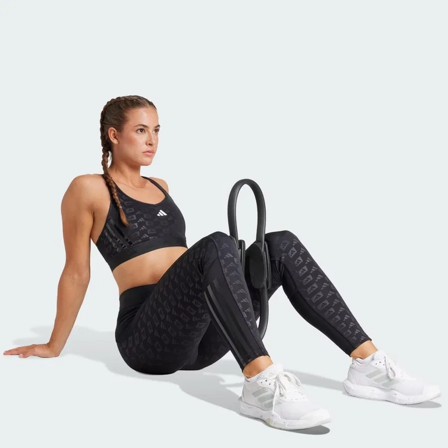 Спортивный бюстгальтер с длинным рукавом Pwr MS Hyglm Q4 adidas, Черный — фото 3