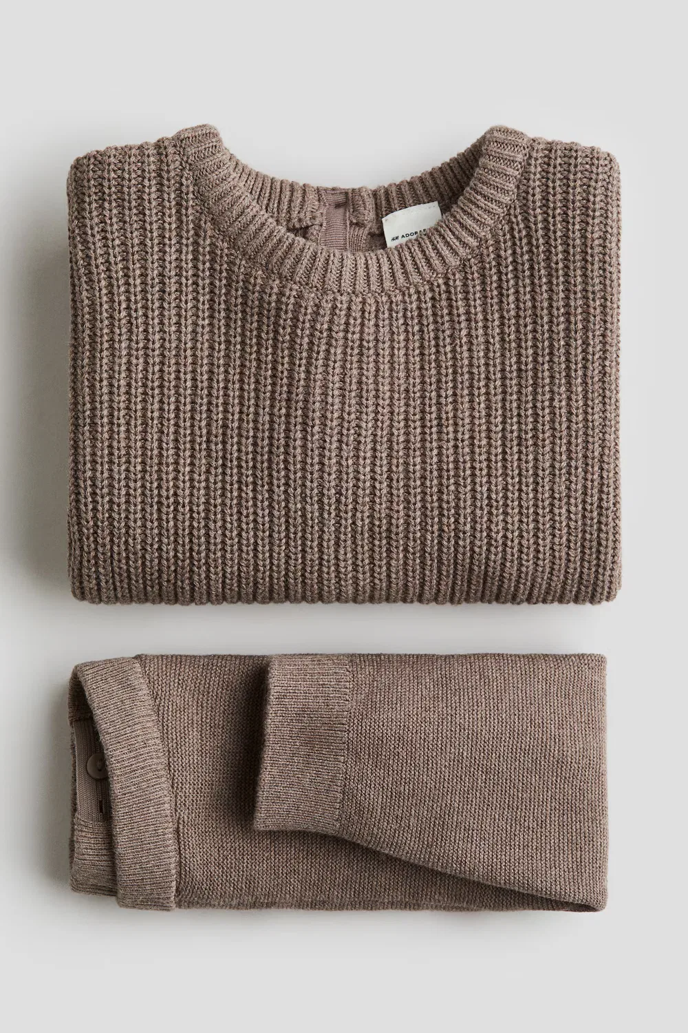 Комплект из двух предметов, изготовленный из хлопкового трикотажа H&M, Hellbraun — фото 2