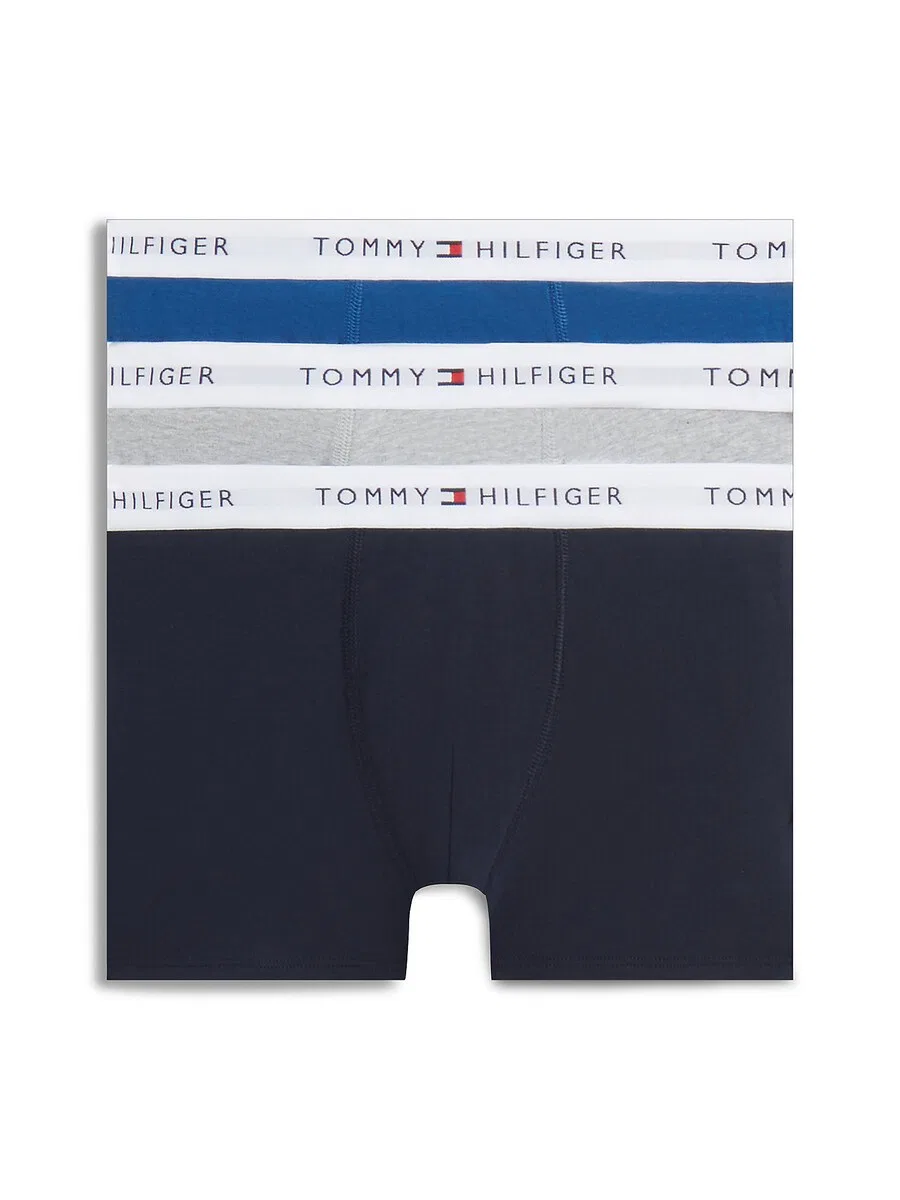 Трусы синего, темно-синего и серого цвета с пятнистым рисунком Tommy Hilfiger Underwear