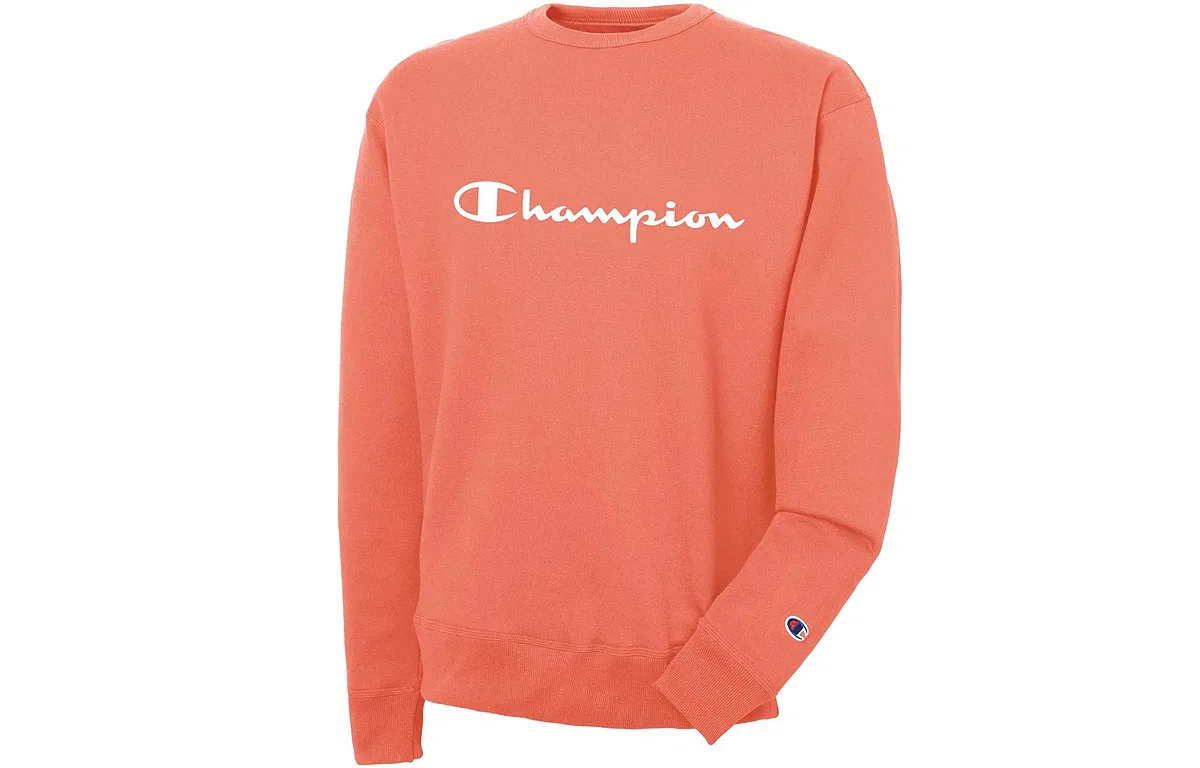 Детская толстовка с принтом Handwritten Print Letter Fleece Lined Champion, Watermelon Pink