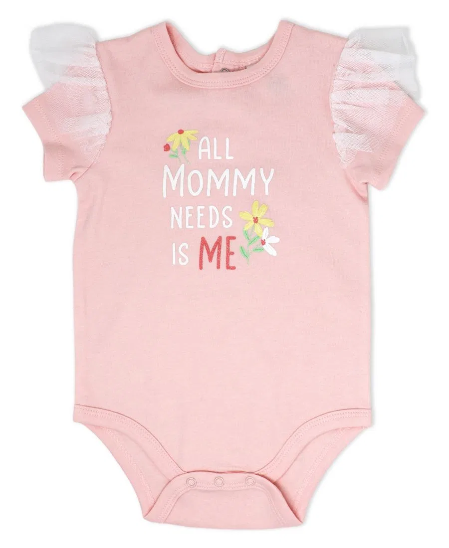 Комплект боди с коротким рукавом, леггинсов и повязки с тюлем Baby Mode, Pastel Pink White — фото 3