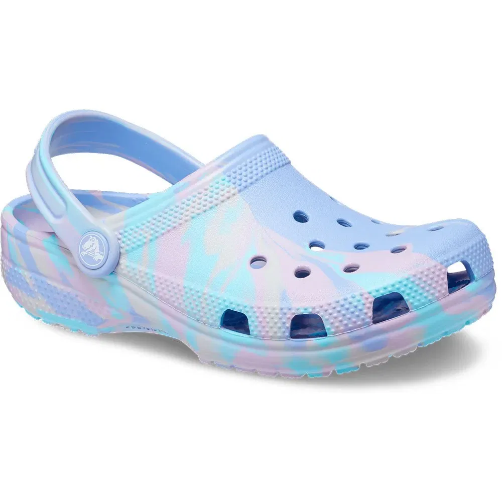 Сабо Classic Marbled Crocs, синий