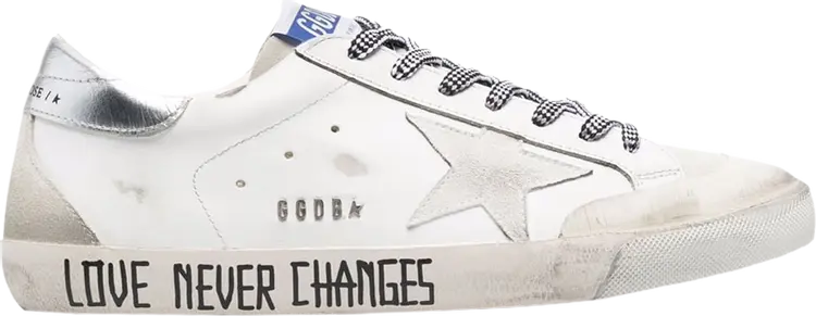 

Кроссовки Golden Goose Superstar Love Never Changes, белый