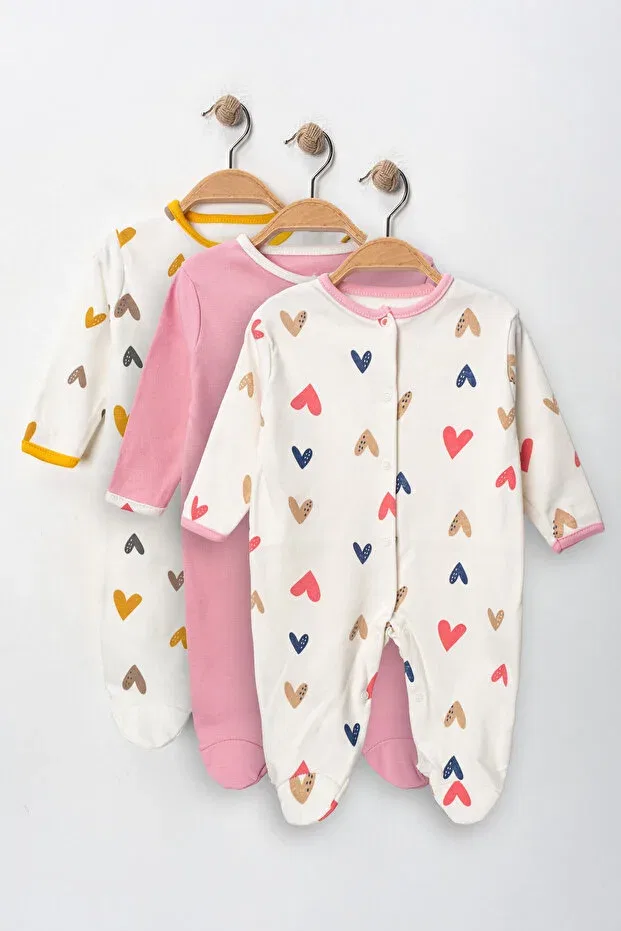 Детский комбинезон для девочек хлопковый Enia Baby, Multicolored — фото 2