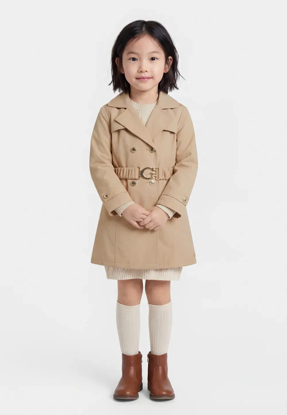 Детский - тренчкот Guess, Nude Sand