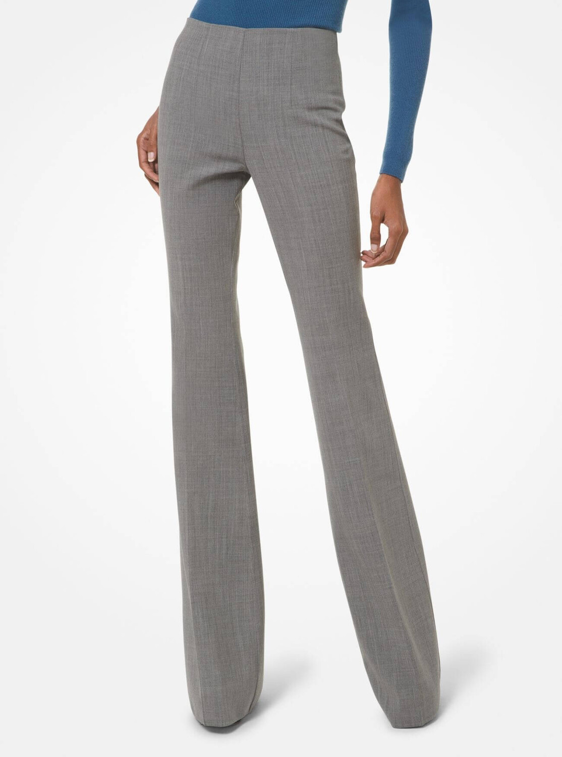 

Брюки Michael Kors Brooke Stretch Crepe Flared, серый