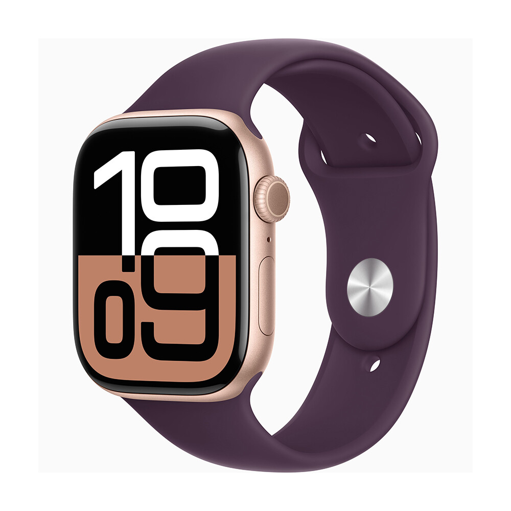 

Умные часы Apple Watch Series 10 (GPS), 46 мм, Rose Gold Aluminum Case/Plum Sport Band - M/L, Фиолетовый, Умные часы Apple Watch Series 10 (GPS), 46 мм, Rose Gold Aluminum Case/Plum Sport Band - M/L