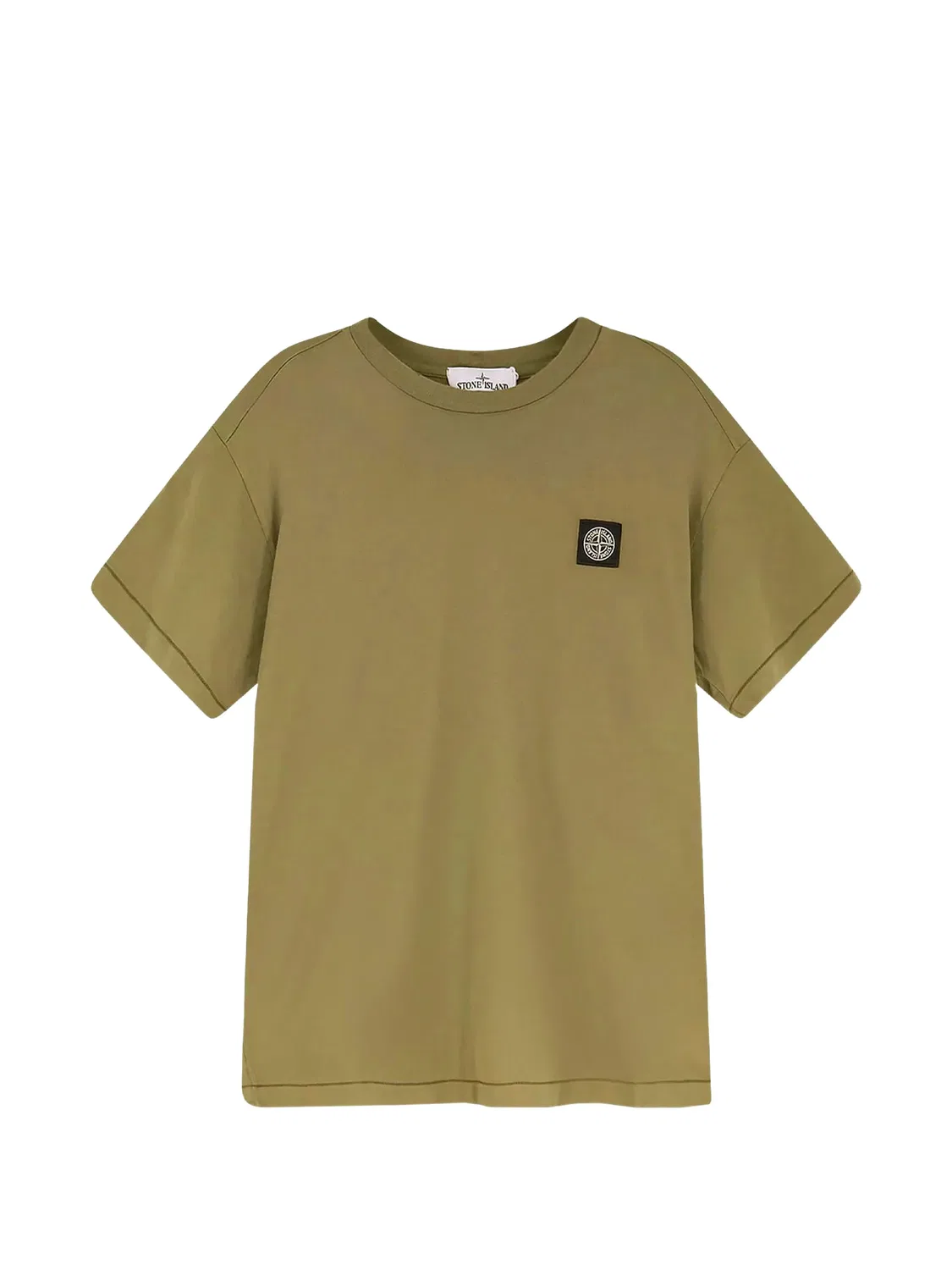 Зеленая футболка из хлопкового джерси Stone Island, зеленый