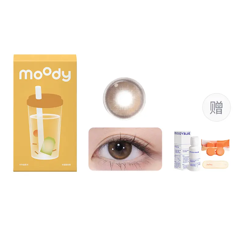 

Контактные линзы Unisex MOODY, Ice Shaken Sweet априкот Tea