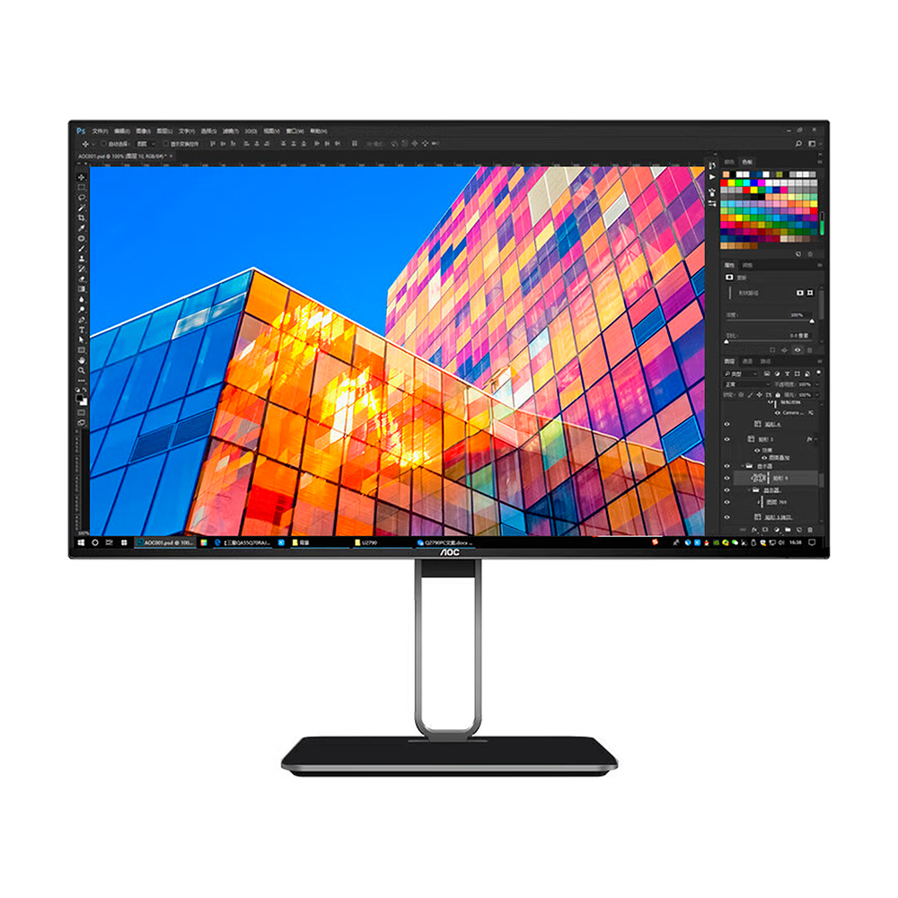 

Монитор AOC Q27U2D/P, 27", 2560x1440, 75 Гц, AH-IPS, темно-серый