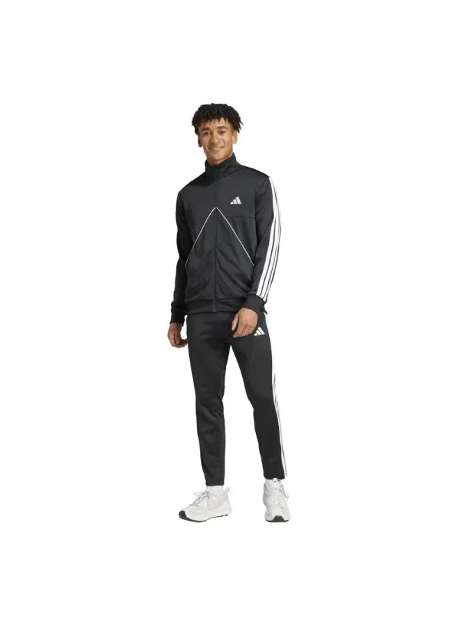 Комплект спортивный с гладкой фактурой Tiro Adidas, черный — фото 4