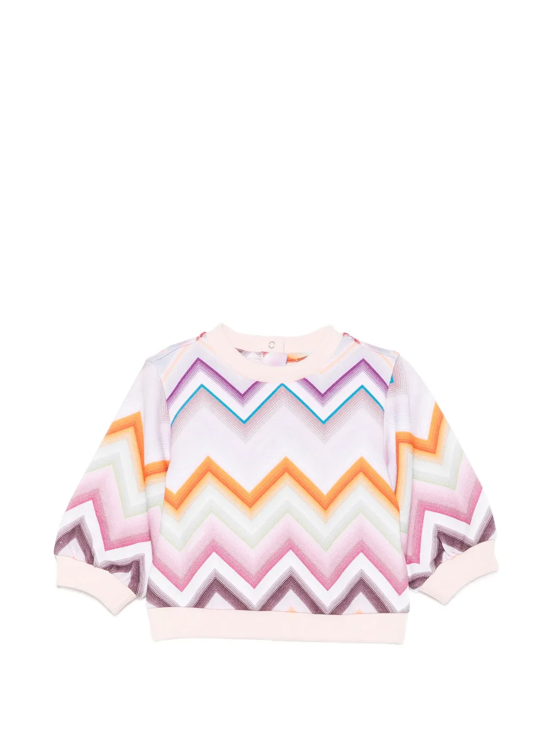 Missoni Свитшот с зигзаг-мотивом розовый
