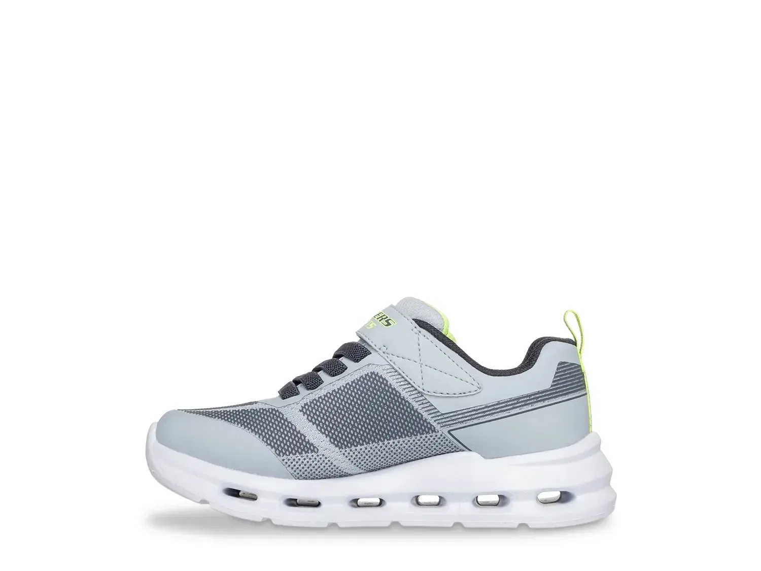 Кроссовки с подсветкой S-Lights Glide-Step Skechers, серо-зеленые — фото 2
