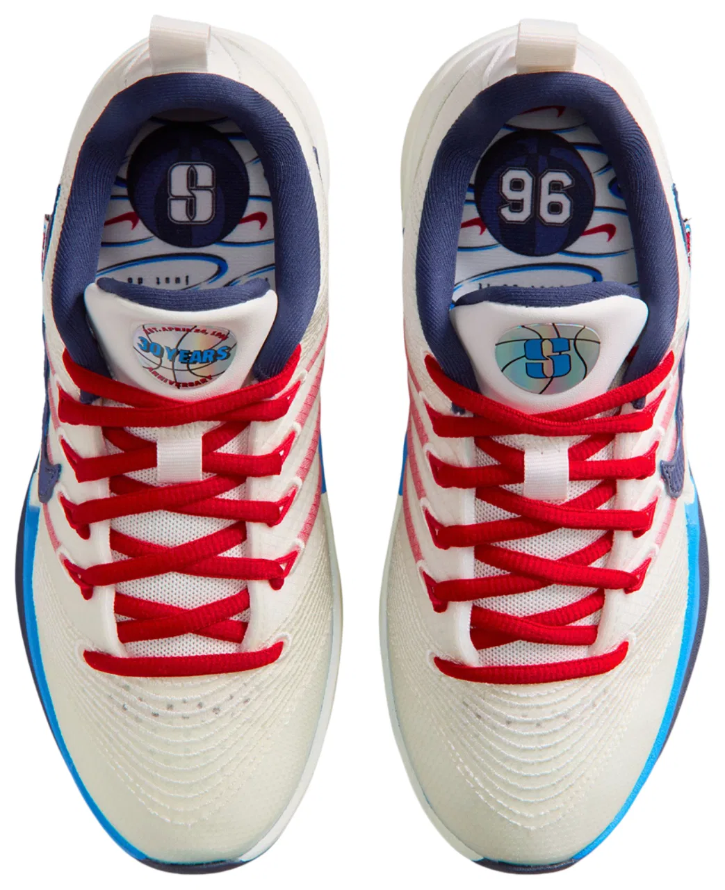 Кроссовки для девочек Walnut NRG Nike, цвет Atom Red/Sail/Midnight Navy — фото 4