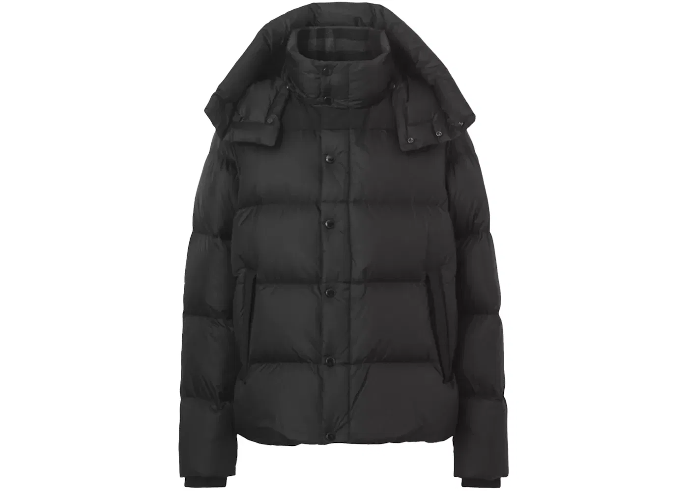 Мужская куртка-пуховик с капюшоном с отстегивающимися рукавами Burberry, Black
