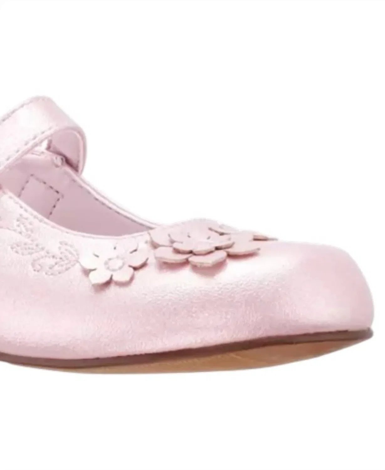 Детские туфли для девочек Мэри Джейн Elodee Nina, Light Pink Shimmer — фото 2