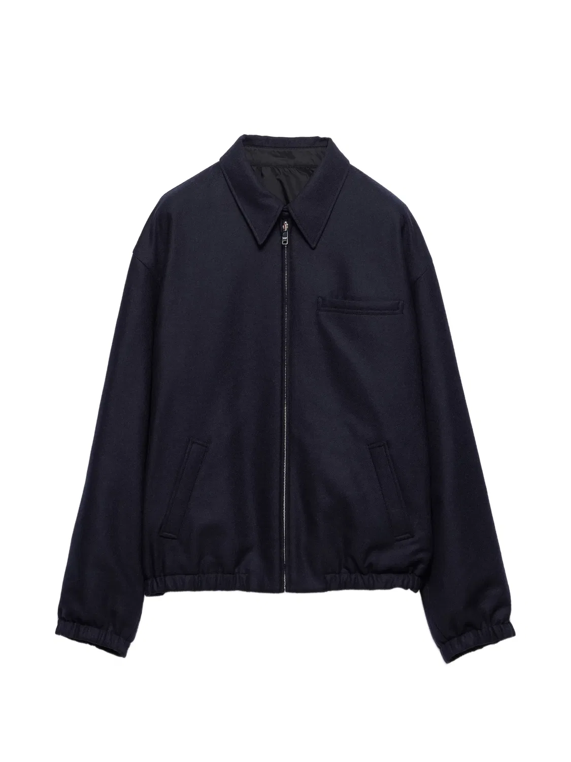 Куртка-блузон Re-Wool синего цвета Prada, синий
