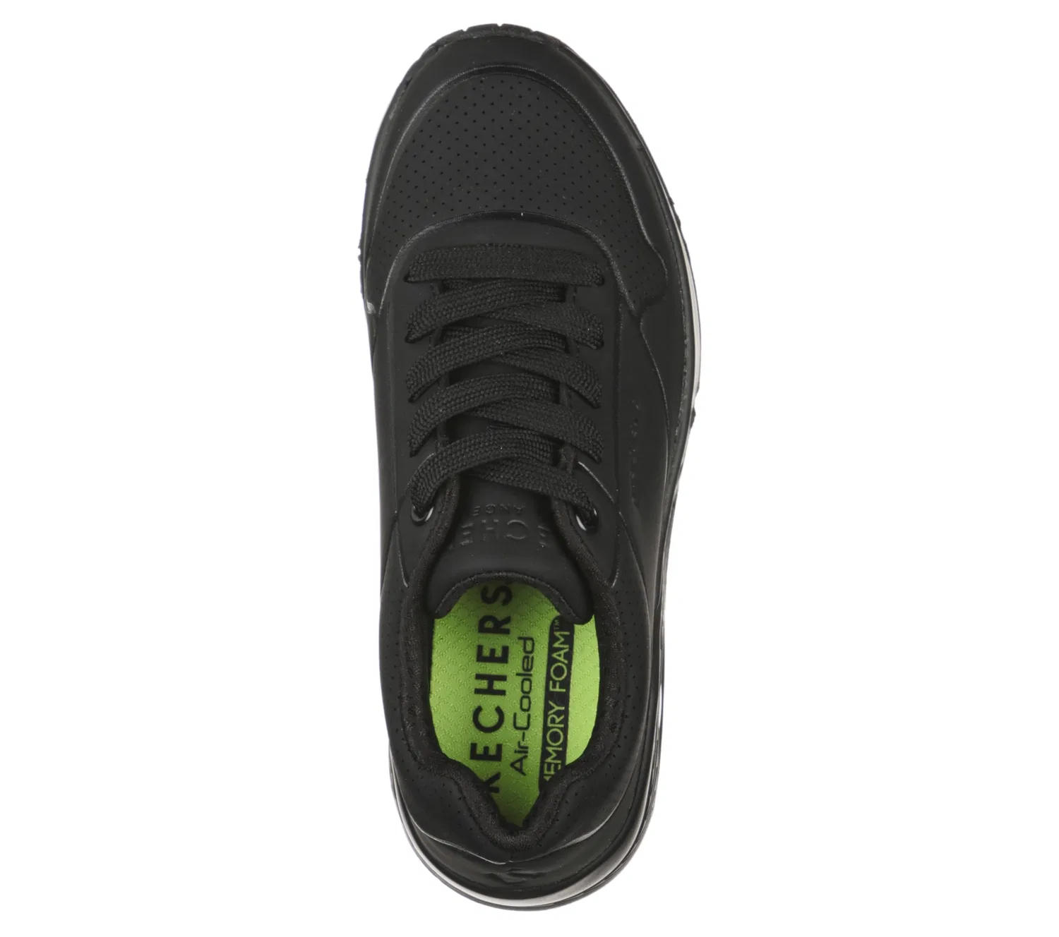 Детские кроссовки для мальчиков с воздушной подушкой One Stand on Air Skechers, Black Synthetic Black Trim — фото 3