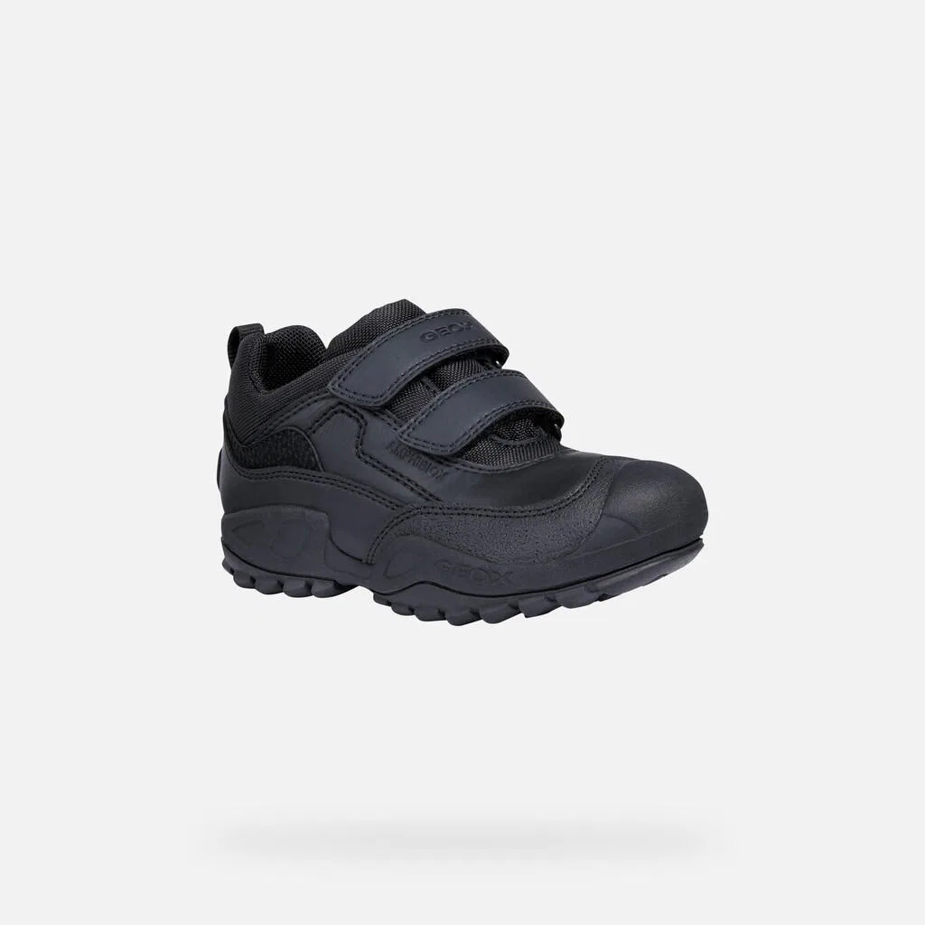 Детские кроссовки с технологией Amphibiox J New Savage Boy B A Geox, Schwarz — фото 3
