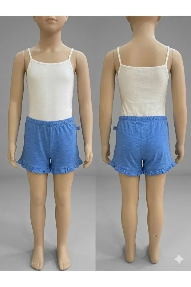 Детские шорты для девочек хлопковые Benetton, Blue