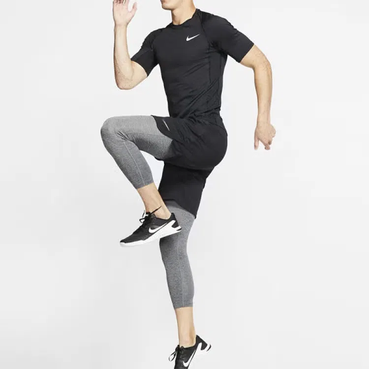 Футболка тренировочная с коротким рукавом Nike, черный — фото 3