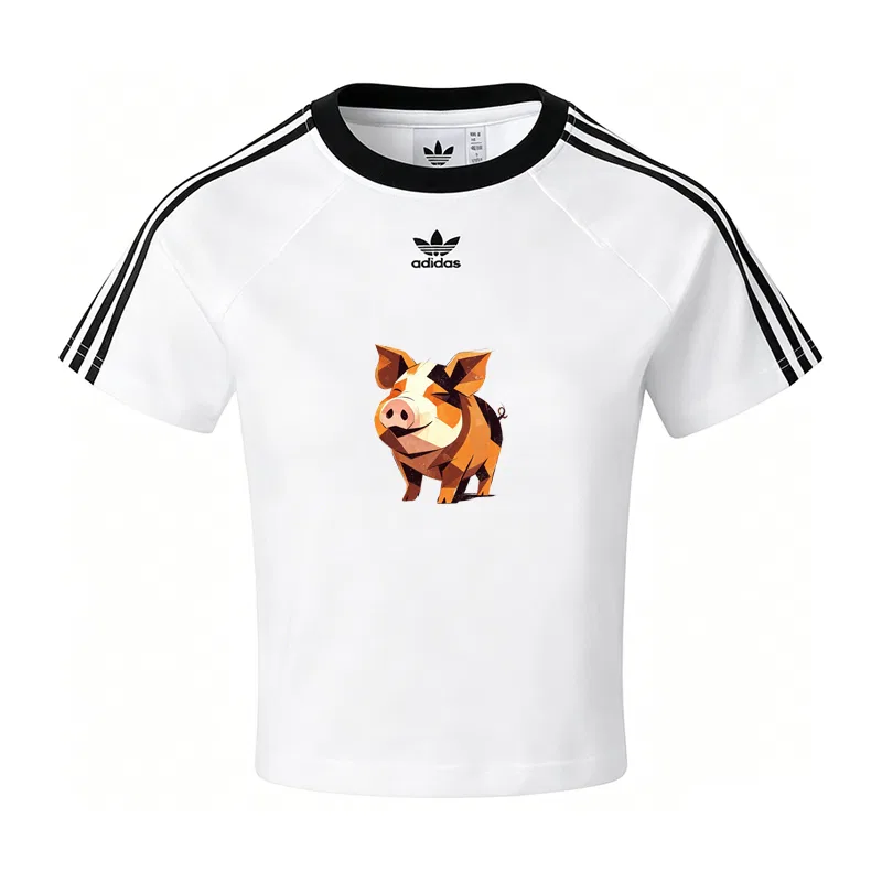 Женская футболка с круглым вырезом Cali Tee Adidas Originals, Белый