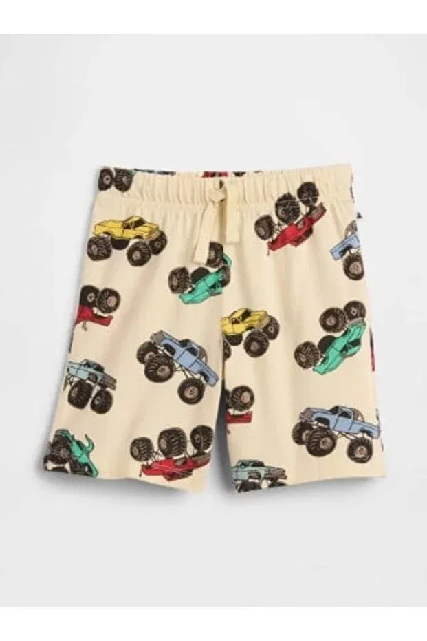 Детские шорты для мальчиков с принтом Gap Kids, Cream