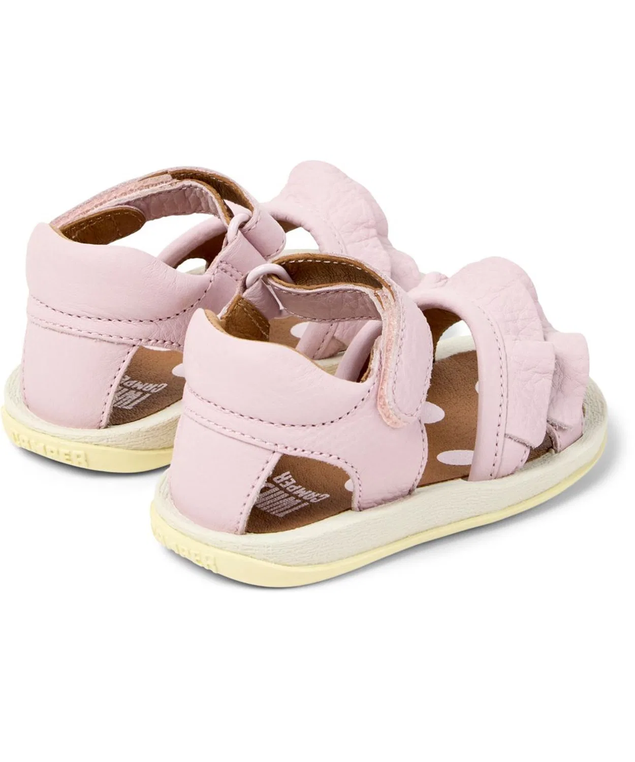 Детские сандалии с ремешками, без принта, TWINS FW CAMPER, Pink — фото 3