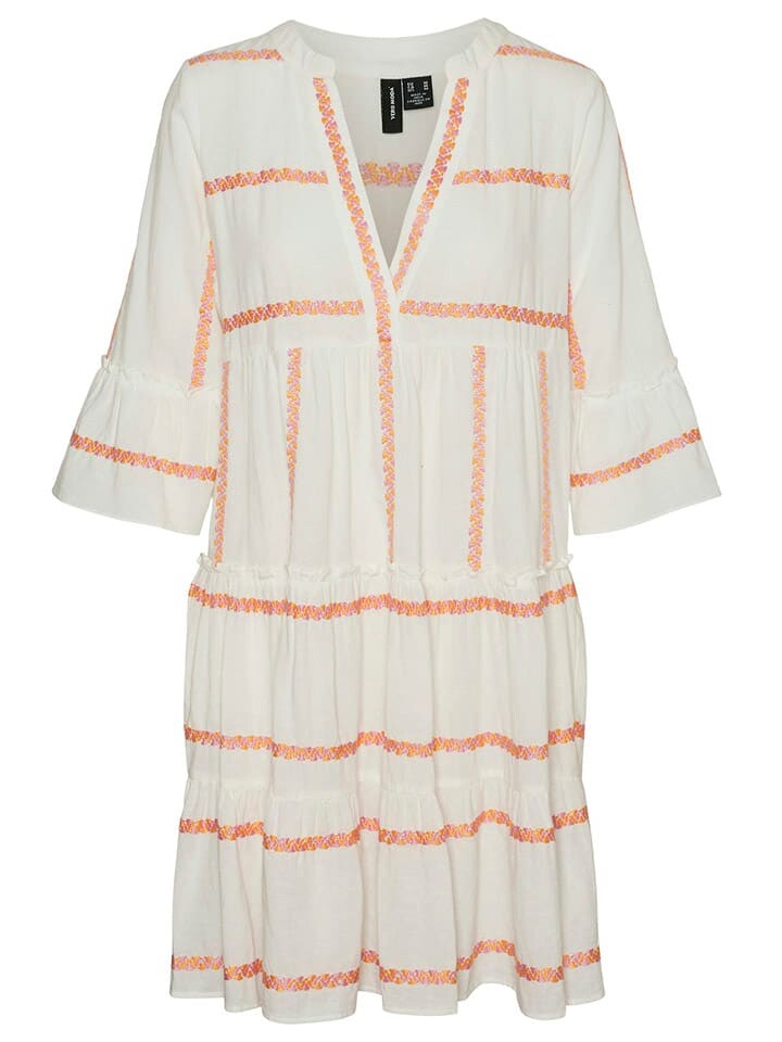

Длинное платье Vero Moda, цвет creme/orange