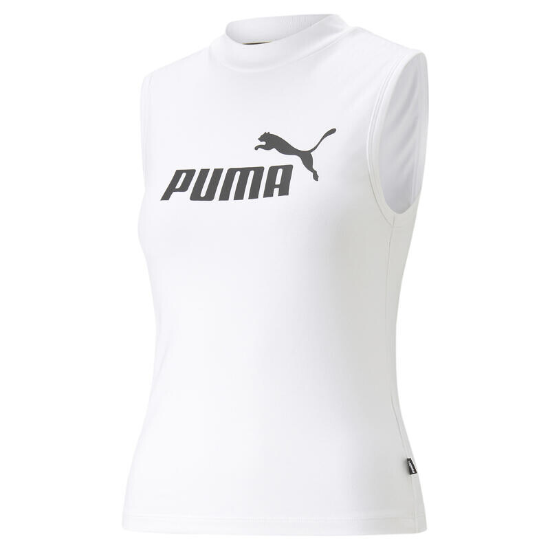 

Женская майка Essentials Slim Logo PUMA White