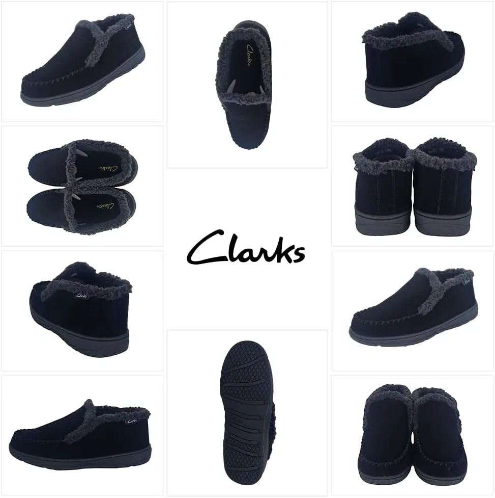 Тапочки на щиколотку с подкладкой из шерпы, Clarks, черный — фото 3