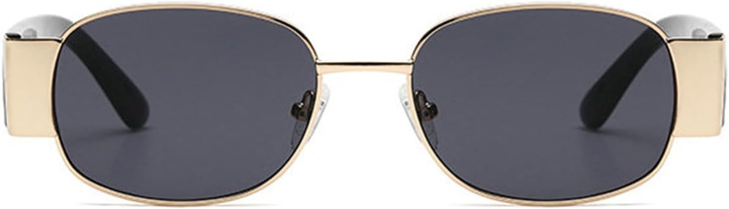 

Винтажные металлические овальные солнцезащитные очки Willochra для женщин, 2024 год, градиентные, элегантные, женские, сексуальные, в стиле Y2K, защита UV400, Gold Black