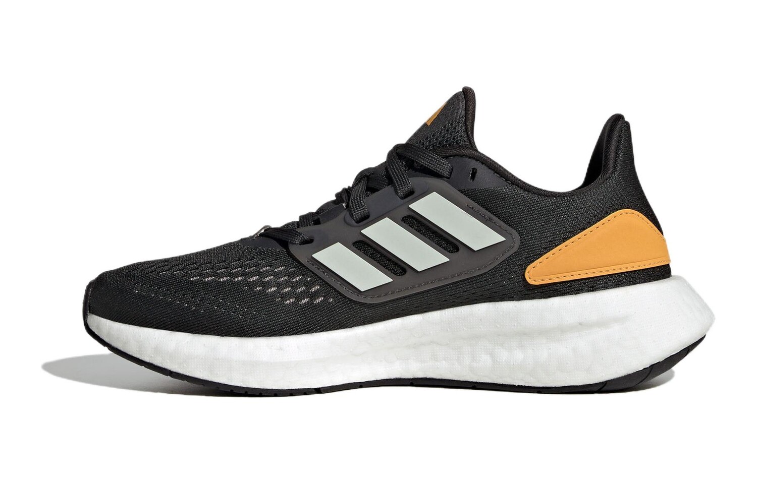 

Кроссовки adidas Pureboost 22 J 'Carbon Wonder Silver Yellow', черный/желтый