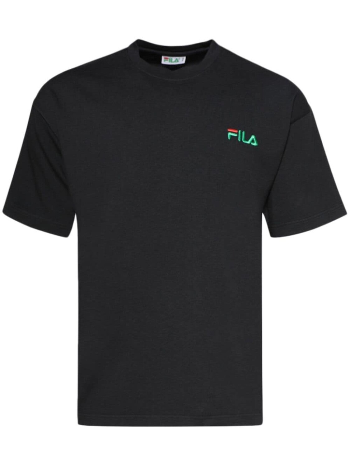 

Футболка с вышитым логотипом Fila, черный