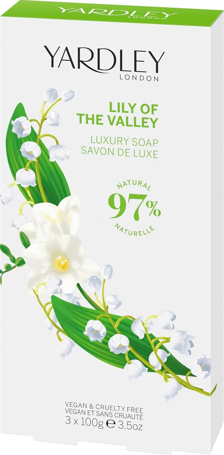 Набор роскошного мыла Lily of the Valley от Yardley London 3 x 100 г Yardley London, Lily Of The Valley