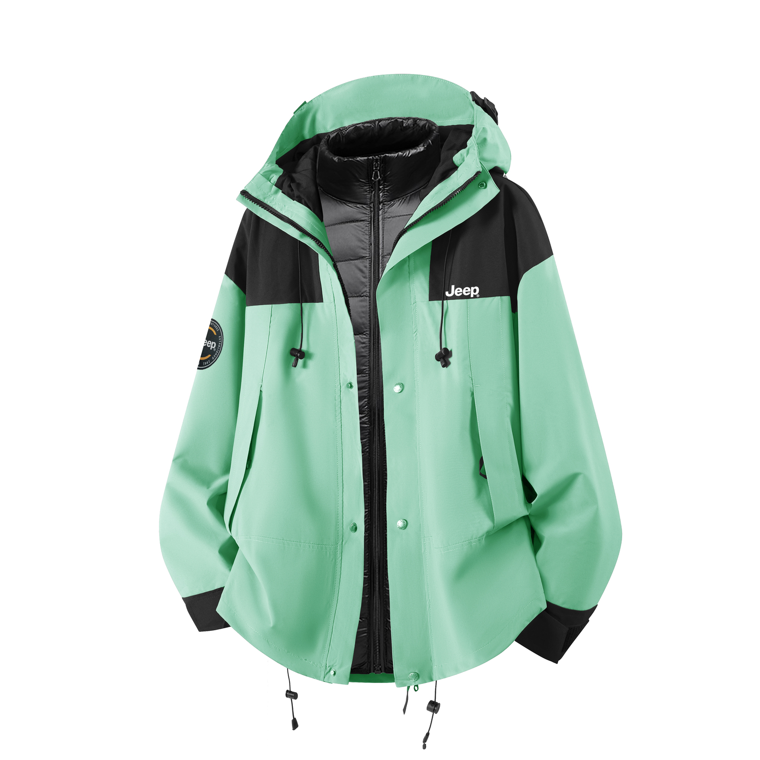 

Куртка Wrangler Unisex Hooded Fleece lined Workwear Jeep, aqua синий[upgraded down liners]